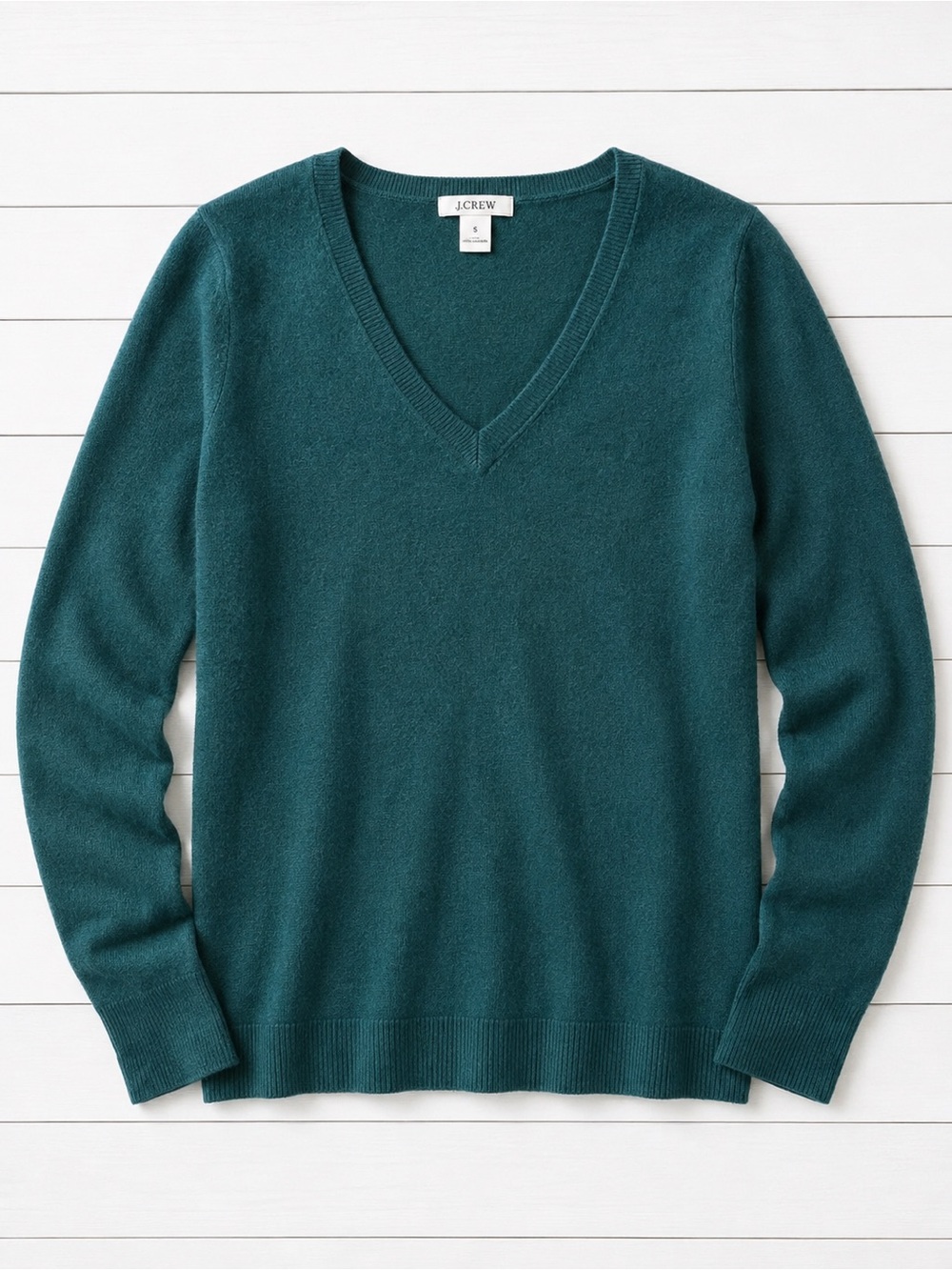 Croft & Barrow Teal V-Neck Sweater | Size Large - Picture 3 of 5